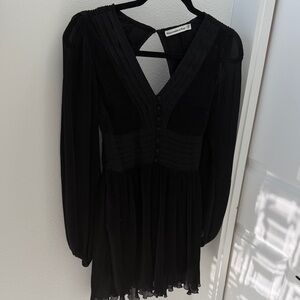 Abercrombie & Fitch Black Long Sleeve Dress